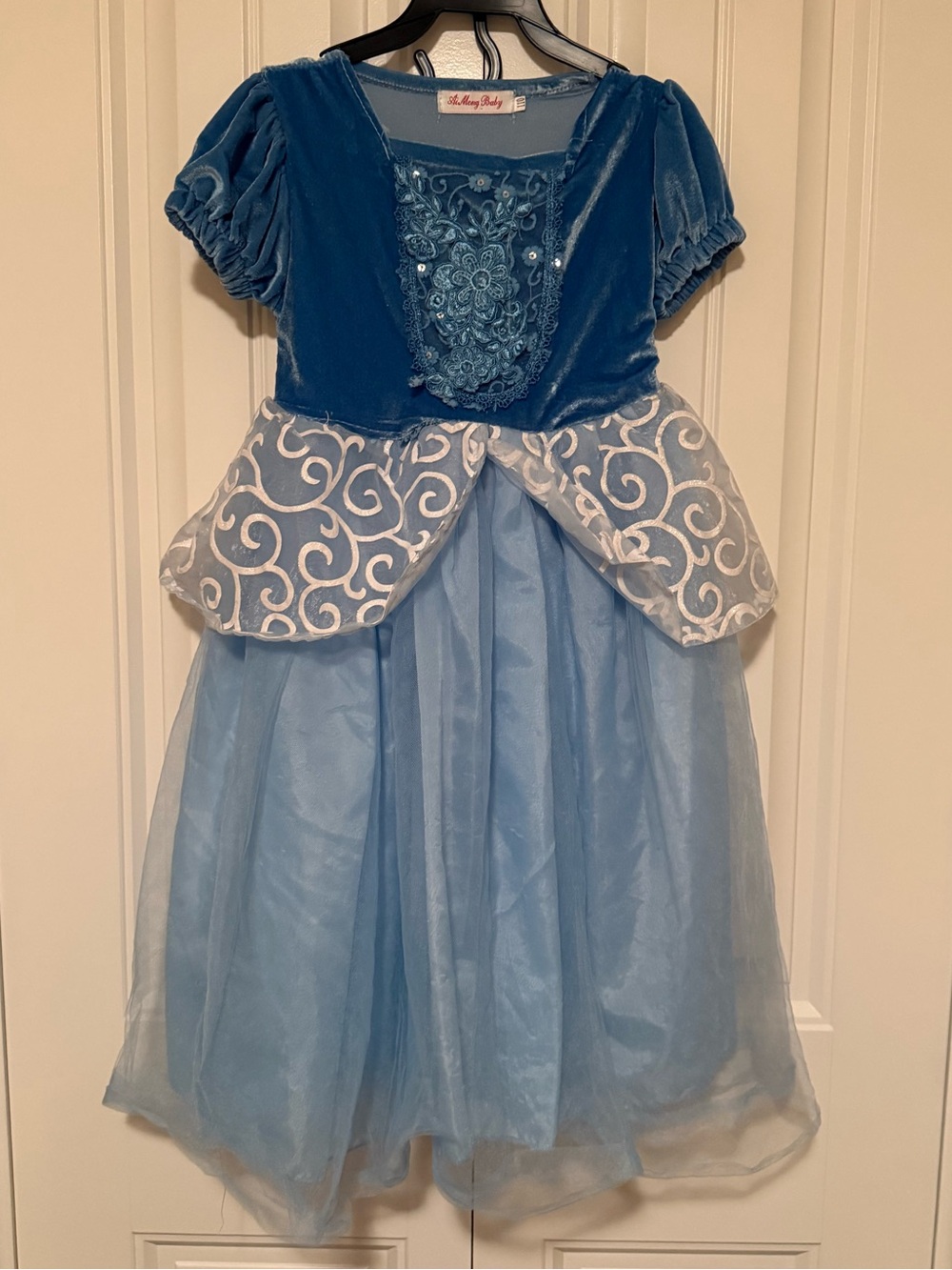 Cinderella Inspired Blue Princess Costume Dress - Size 4-5